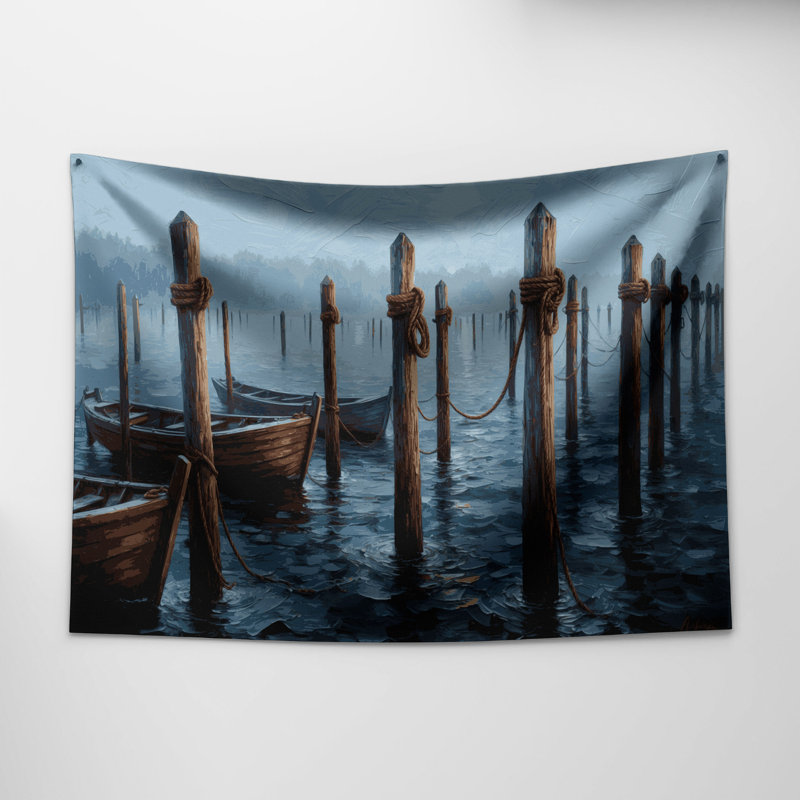 Tapisserie murale nautique, 51 po x 60 po