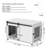 Modern Dog Crate End Table With Sliding Doors