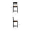 Tabouret de comptoir en bois de chêne noir Jax-123259863-123259860