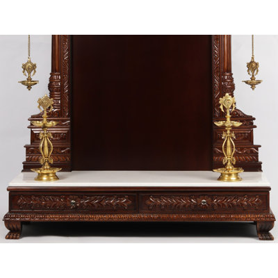 71'' Super Large Thiruvachi Wooden Frame For Hindu Idols | Made In India | Wood and Marble