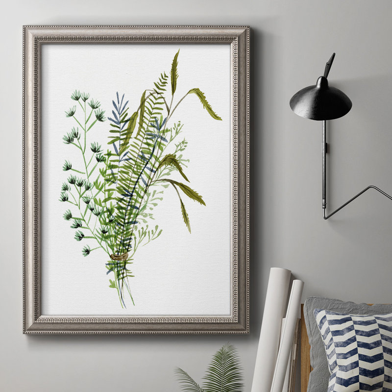 Green Bouquet II - peinture sur toile encadrée, H 36 po x l 24 po x P 2,5 po