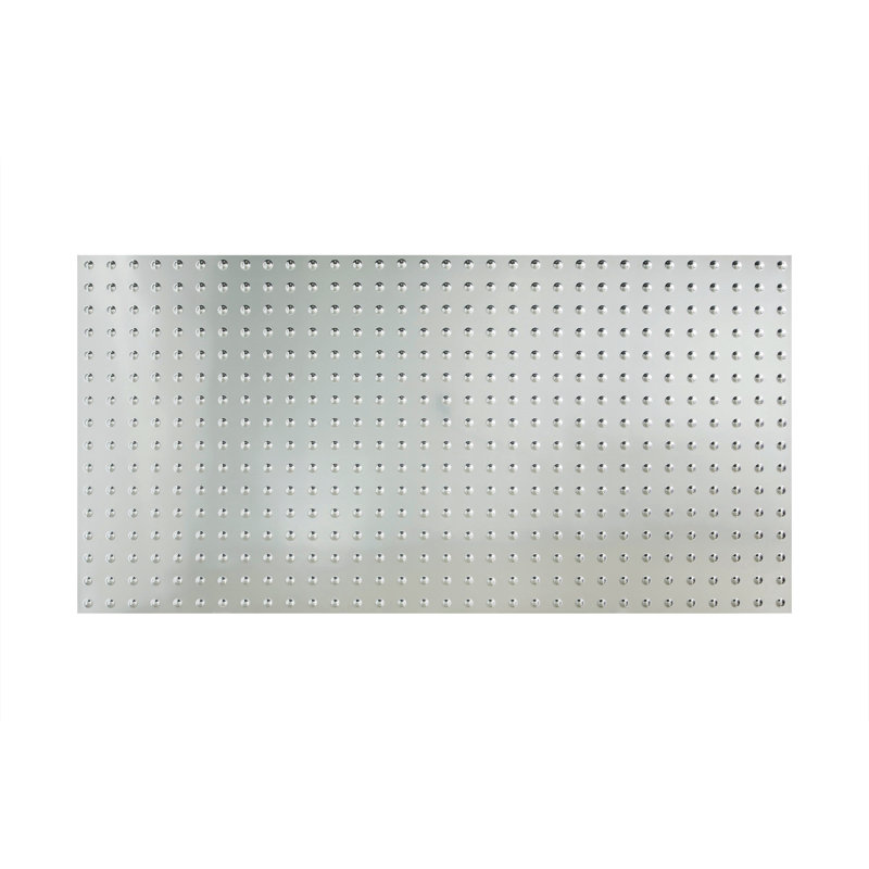 Panneau mural décoratif dôme en vinyle 4 pi x 8 pi FASÄDE, Aluminium brossé