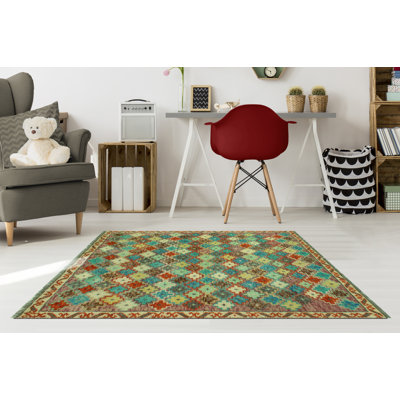 Durime One-of-a-Kind 4' X 5'8" 2022 Wool Area Rug Ivory