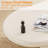 39.37" L Cloud-Shaped Coffee Table, 27.56" W Cream Irregular Center Table with 4 Thick Legs for Living Room