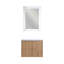 Armoire de salle de bain avec lavabo, portes à fermeture en douceur, fixation flottante, 24 po pour petite salle de bain