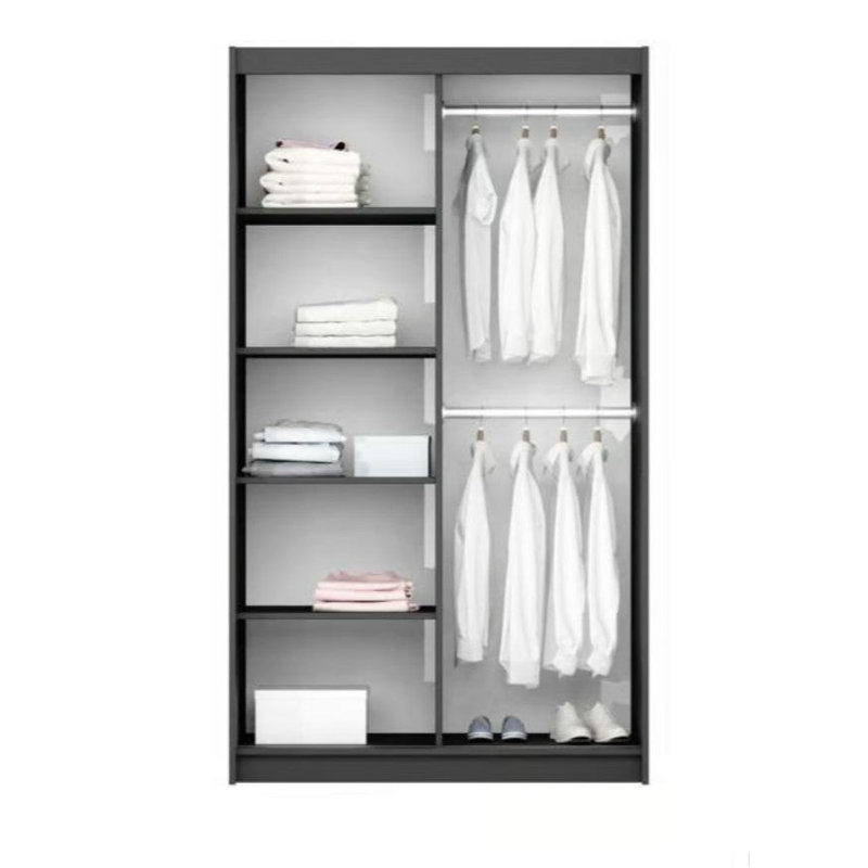 Biondo Manufactured Wood Wardrobe, Graphite Matt