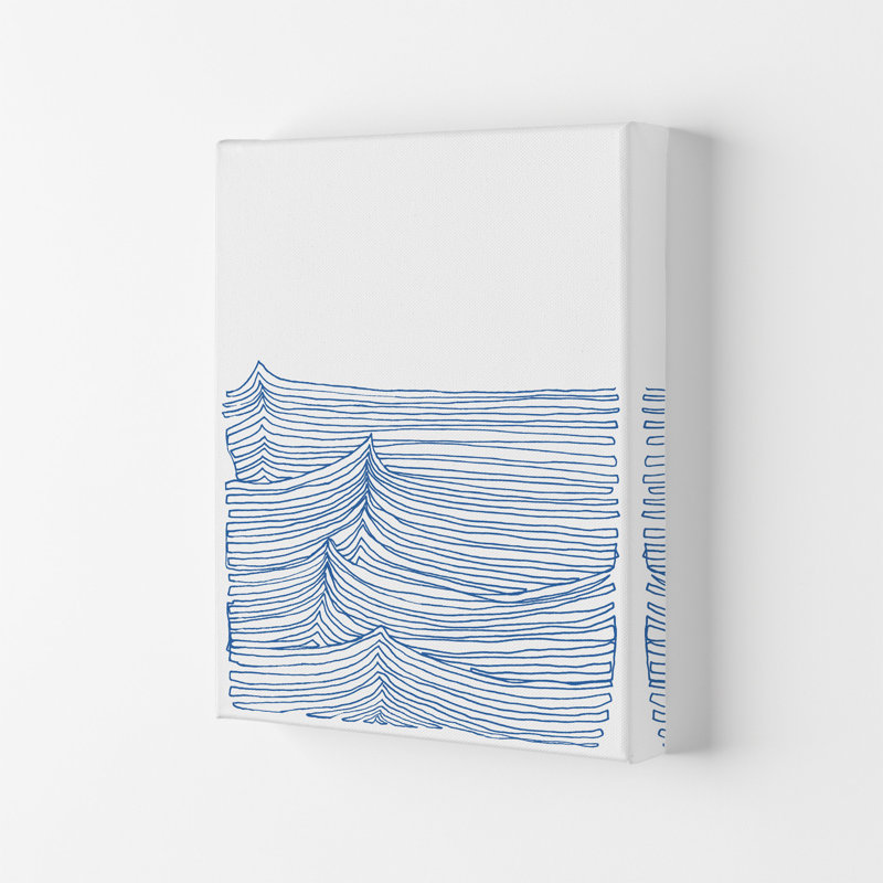 Continuous Sea Blue by Carissa Tanton - Wrapped Canvas Print, 42cm H x 29.7cm W x 4cm D