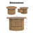 Round Farmhouse Coffee Table With A Drawer-1779882625