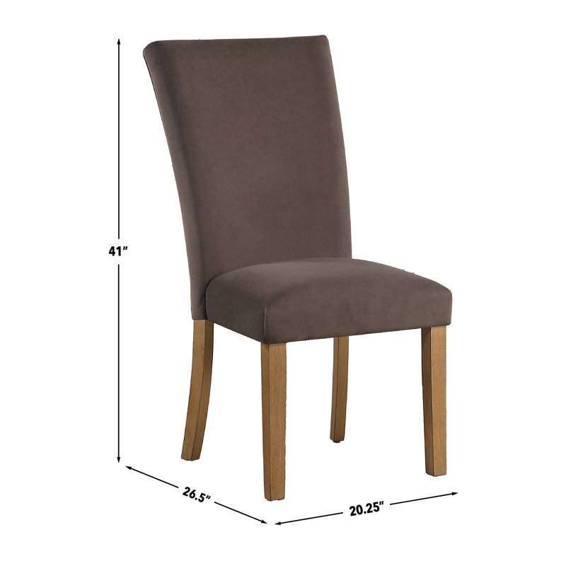 Chaise d'appoint en velours Artemis, Sable, Velours brun
