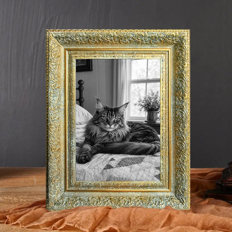 Cadre 3 pièces 11 po x 14 po doré antique poli pour la décoration intérieure, Antique Gold, 3, L 11 po x H 14 po