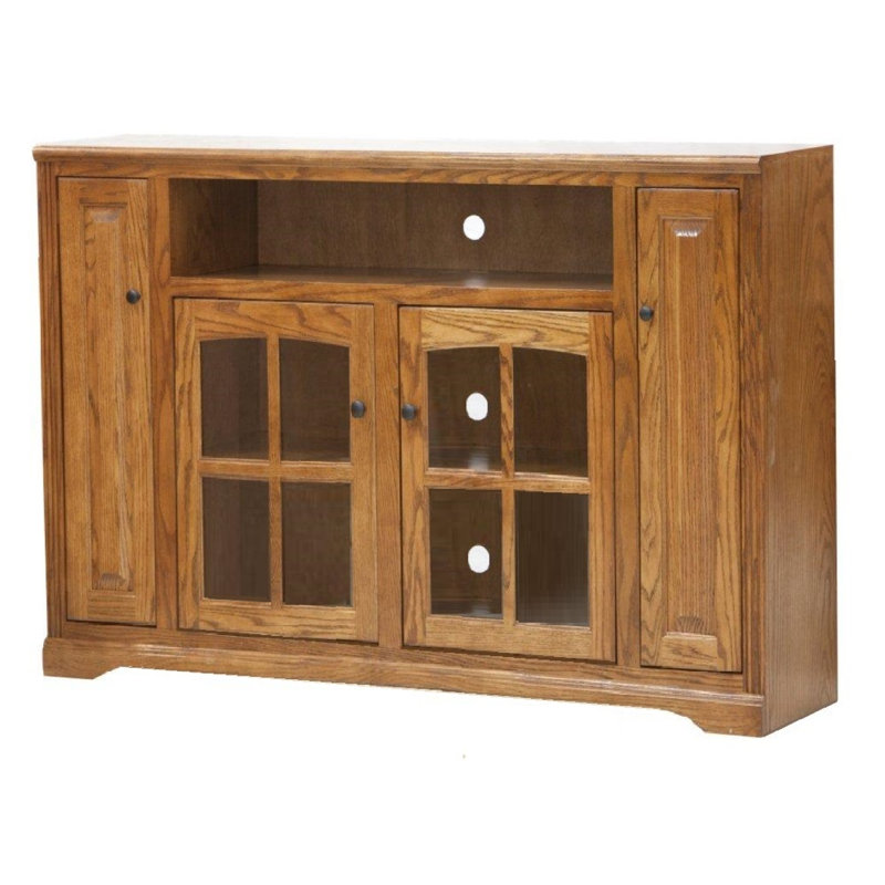 Rafeef Unfinished TV Stand for TVs up to 75", Bright White Oak