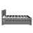 Upholste Platform Bed With Trundle