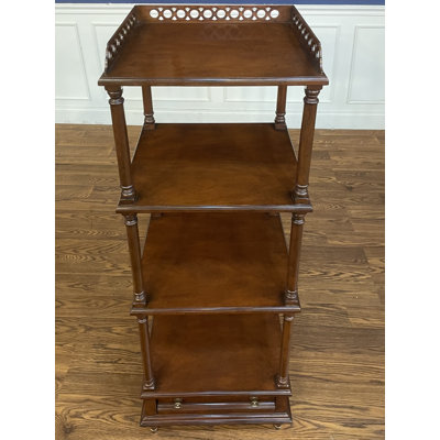 Bibliothèque en bois massif H 50 "x l 18"