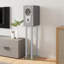  Speaker Stands Speaker Floor Stand 2Pcs Tempered Glass 4 Pillars Design