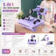 Presse à chaleur 5 en 1 pour t-shirts Presse à chaleur numérique pivotante combinée 12 "x 15" Presse à chemises rotative à 360 degrés Sublimation-132519283