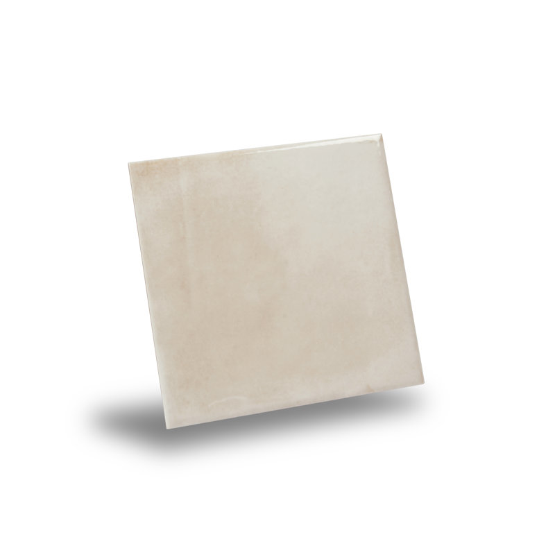 Zahara 6x6 Creamy off-white Porcelain Zellige Square Wall and Floor Tile (5.38 sq ft/case) - 22 Pack, White