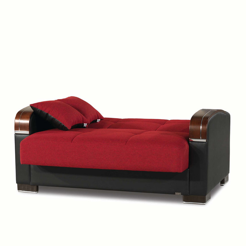 Causeuse convertible rembourrée avec rangement