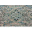 Charme artisanal dans un élégant motif floral bleu et beige sur un tapis turc rétro convenant aux salons et aux chambres élégants