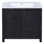 36-Inch Bathroom Vanity Organizer With Sink, Durable Cabinet Set For Ample Storage And Modern Aesthetic-116332528