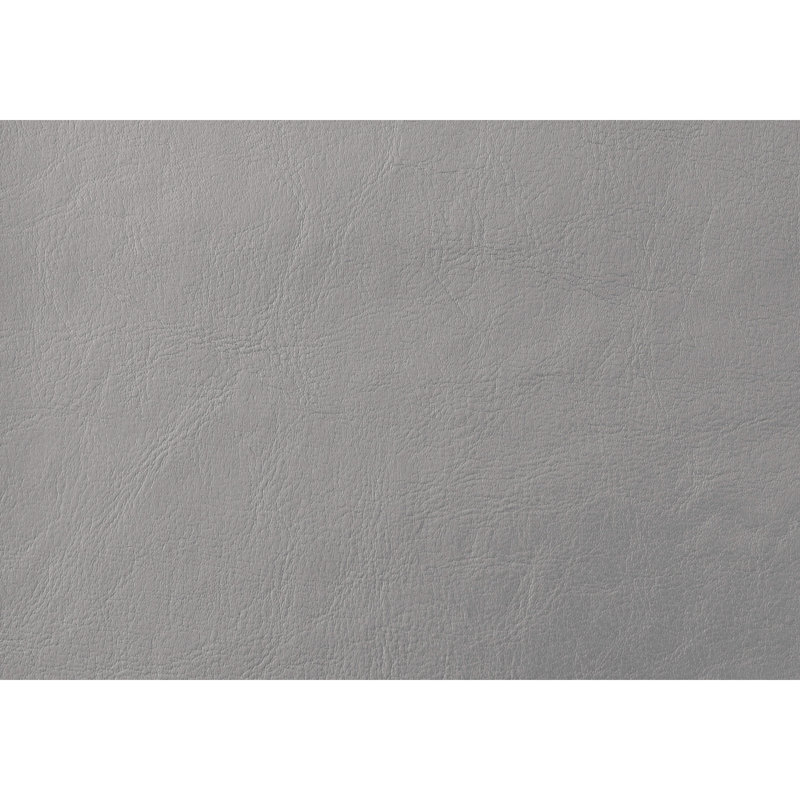 Lit simple tapissier avec aspect en cuir gris et similicuir pour une chambre chic et confortable