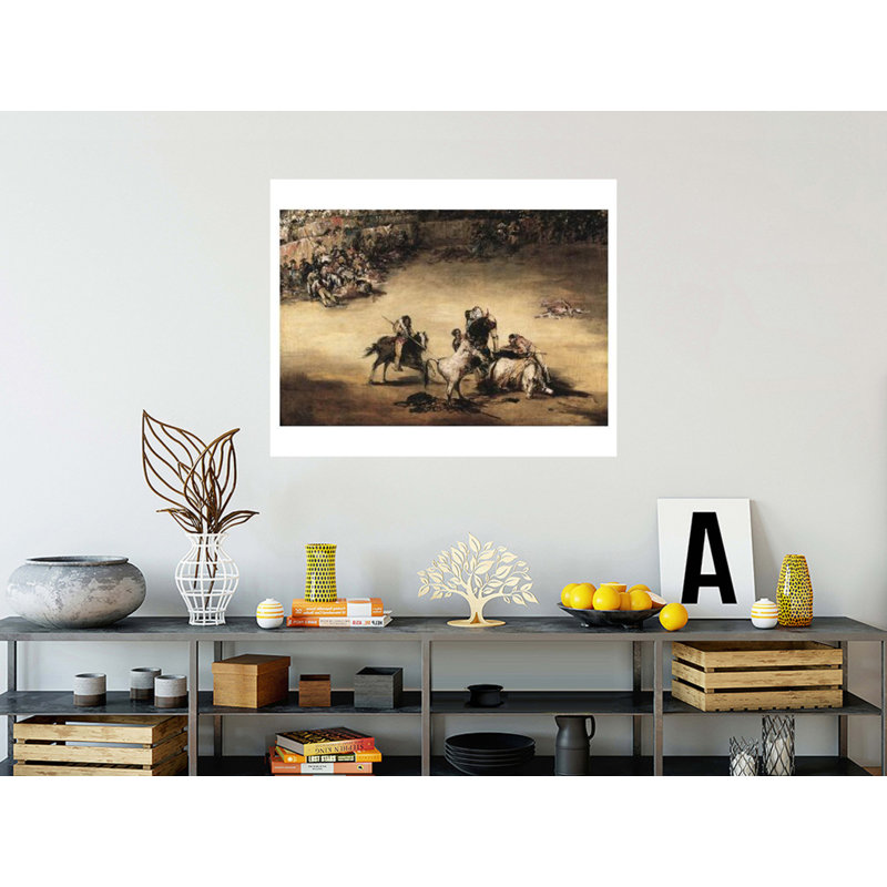 «The Bullfight» par Francisco de Goya - Estampe numérique, H 32 po x l 40 po