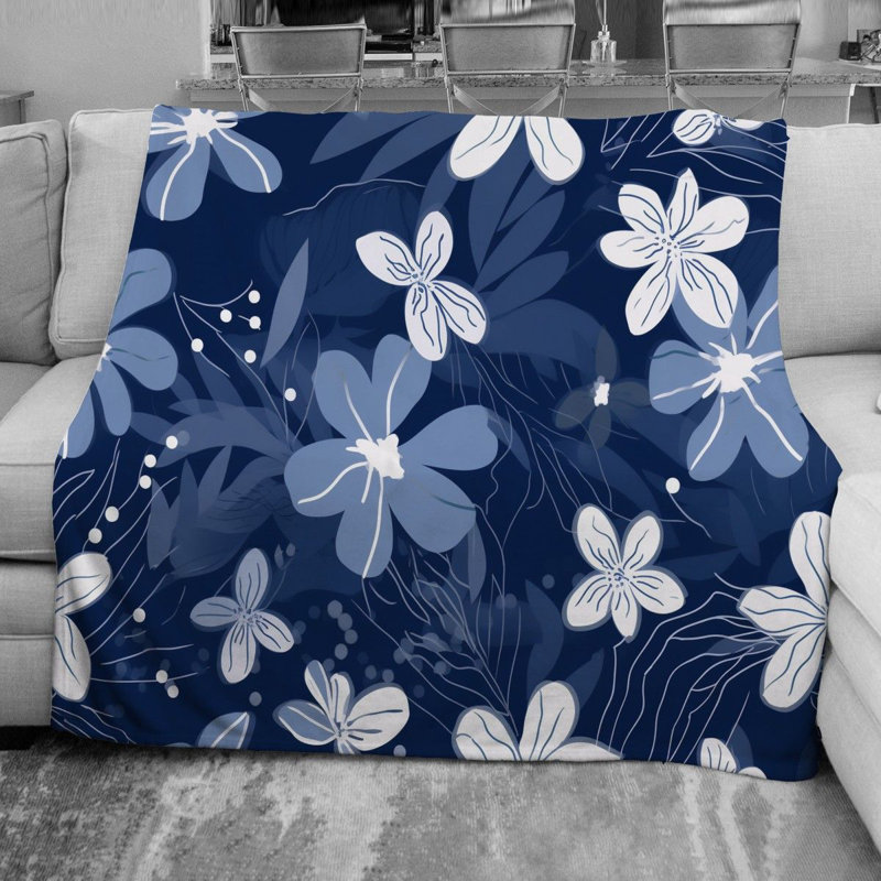 Imanol Machine Printed Throw Blanket, 51" W x 60" L