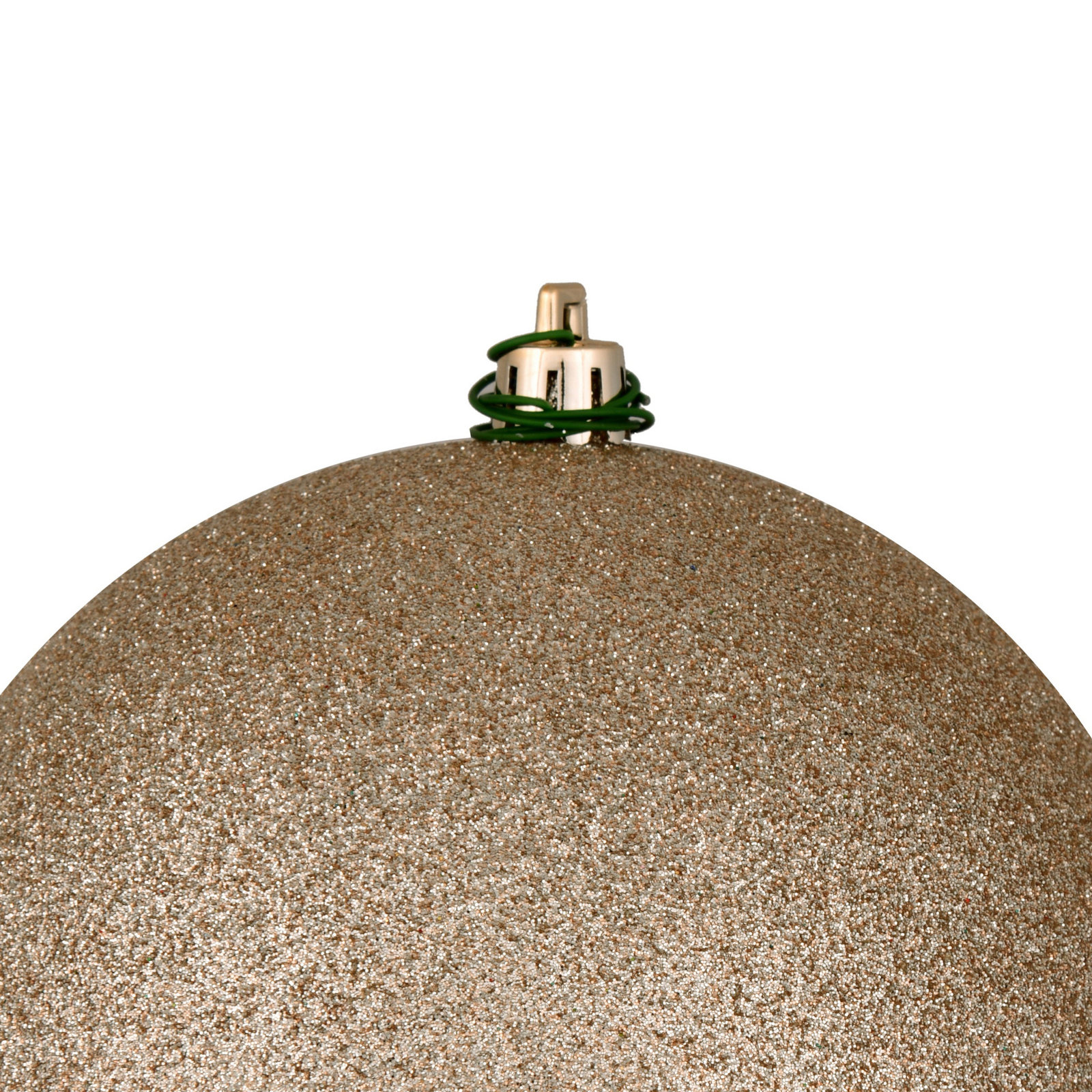 Holiday Décor Ball Ornament, 4" H x 4" W x 4" D, Oat