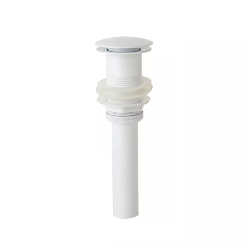 Bonde escamotable de lavabo de salle de bain, Blanc