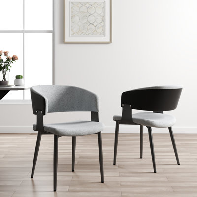 Modern Teddy Velvet Dining Chair (Set of 2)
