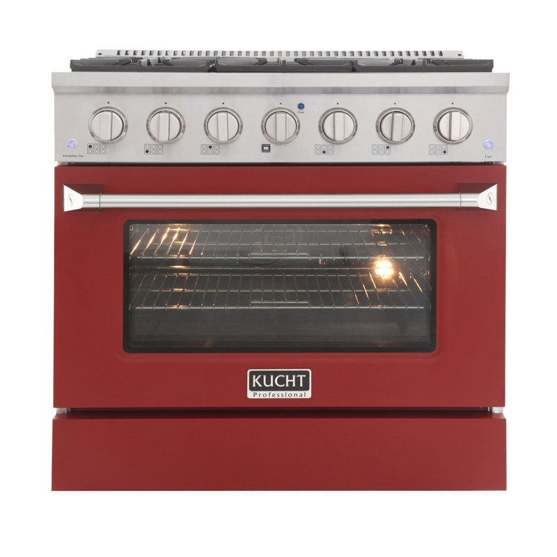 36" 5.2 Cu. Ft. Freestanding Gas, Red, Liquid Propane