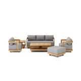 Granada Outdoor 6 - Piece Teak Conversation Set