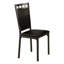 Table de salle à manger en faux marbre noir 5 pièces: table avec structure en métal et 4 chaises rembourrées. Idéal pour la salle à manger en finition: cuir