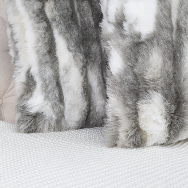 Jacquard Square Pillow Cover, 20" x 20", Gray