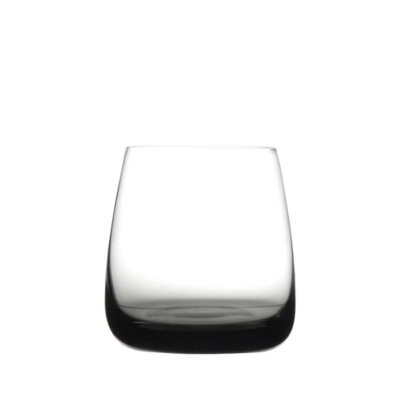 Verre à whisky 12 oz Gem, Noir/transparent