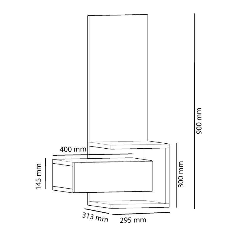 Hall Tree 19'' Wide