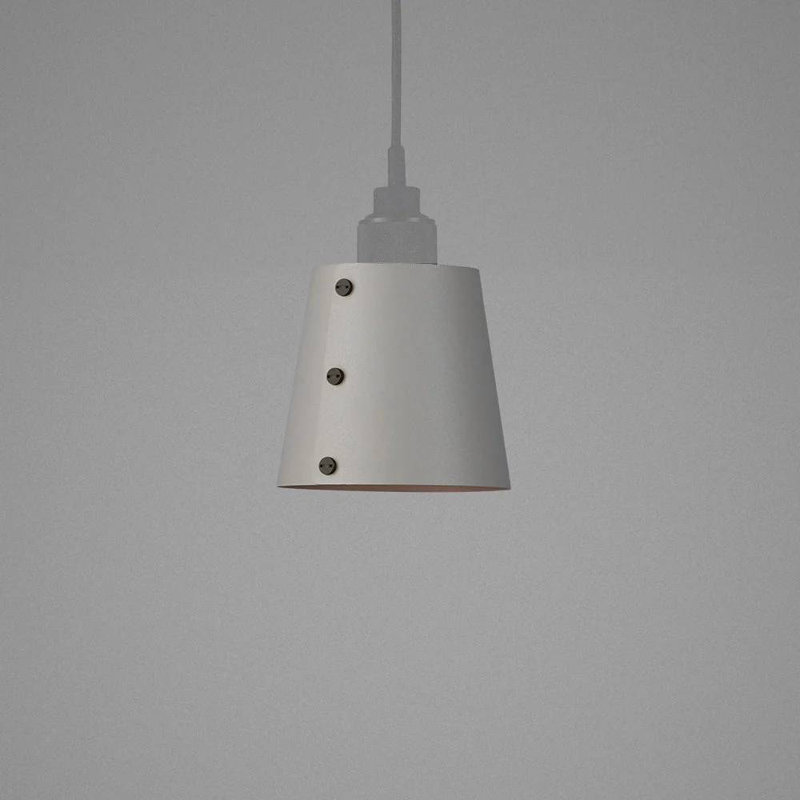 Cone Pendant Shade, 5.12" H x 5.51" W x 5.51" D, Stone