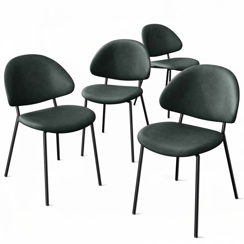 Chaise rembourrée Teddy, Brun