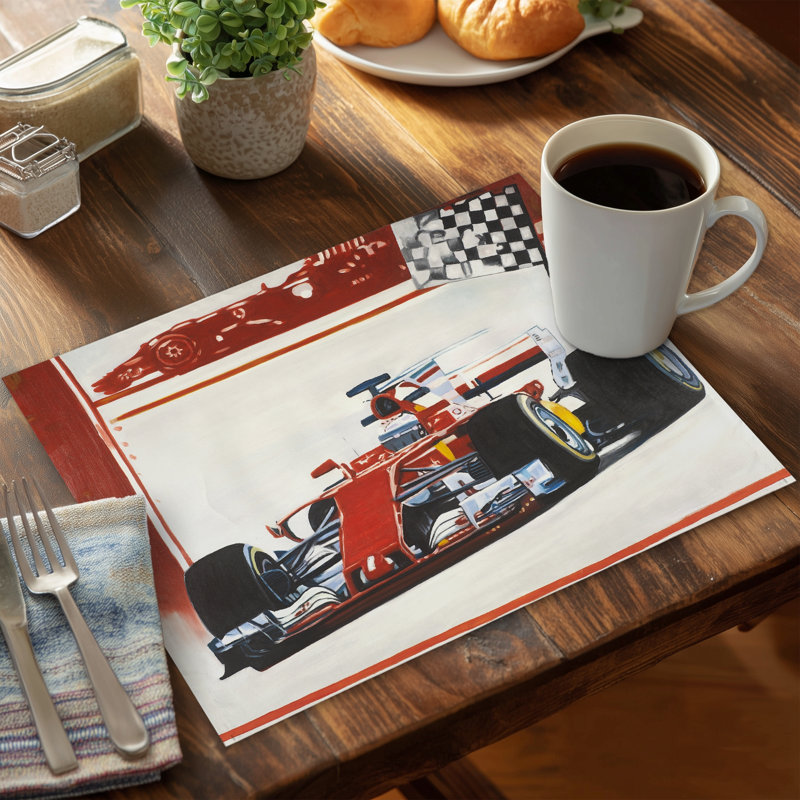Napperon pour chambre de sport automobile | Polyester Polyester Loisirs