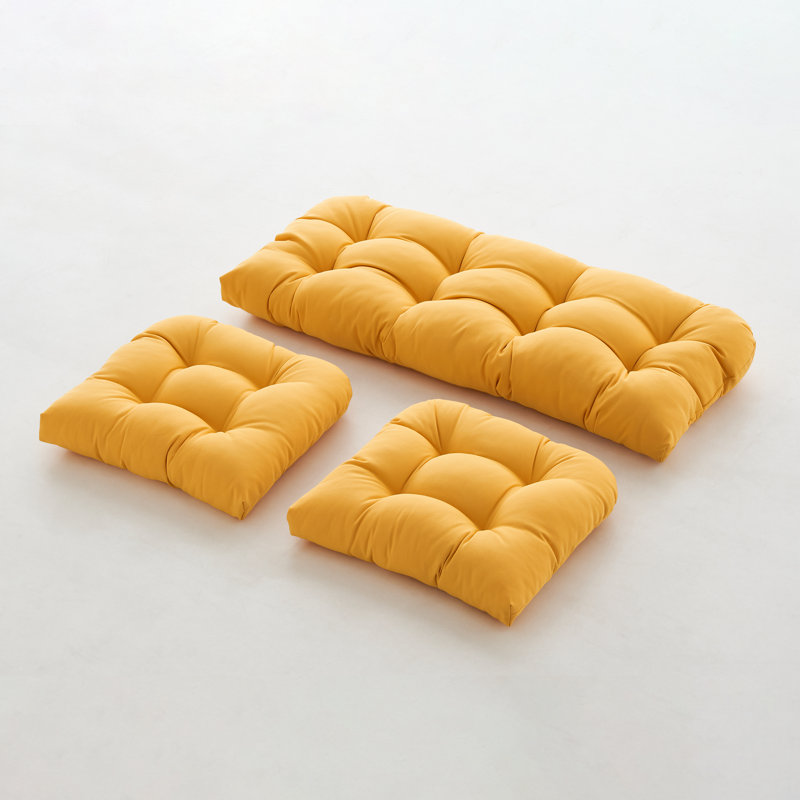 Outdoor 4'' Seat Cushion, Yellow