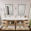 Meuble-lavabo double 83,5 "avec dessus Victoria-98195038