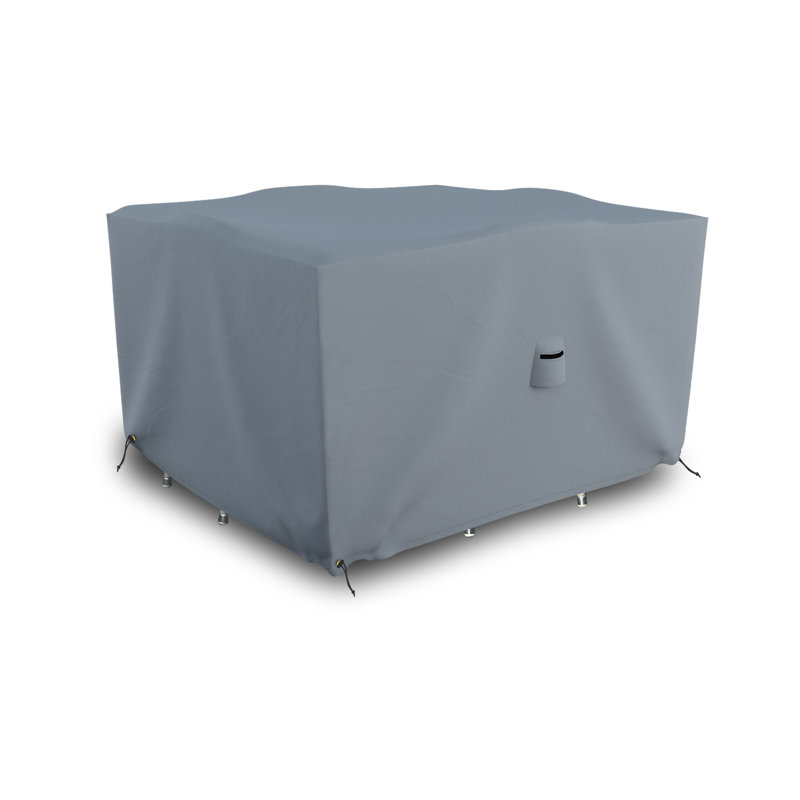 Square Outdoor Dining Table and Chair Cover for Patio Furniture with Air Vent & Drawstrings, Water-Resistant, UV & Tear Resistant Patio Furniture Cover