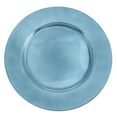 Erris 4 Piece Round Plastic Plates Charger Set
