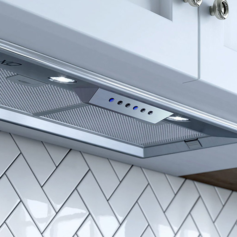 20.8125" Fabriano 395 CFM Convertible Insert Range Hood in Silver