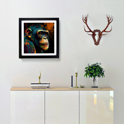 Monkey Fauvism - Framed Print