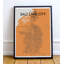 « Salt Lake City Map », impression d’art graphique orange-31737293