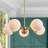 Mid-Century Modern 5-Light Globe Pendant Lighting