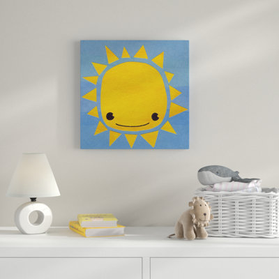 Soleil, art sur toile tendue