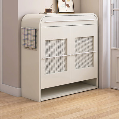 Buffet décoratif minimaliste crème