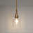 Sia 1 - Light Polished Brass Pendant