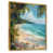 Toile avec cadre flottant or